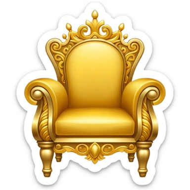 golden throne sticker