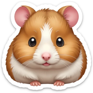 Embarrassed hamster sticker