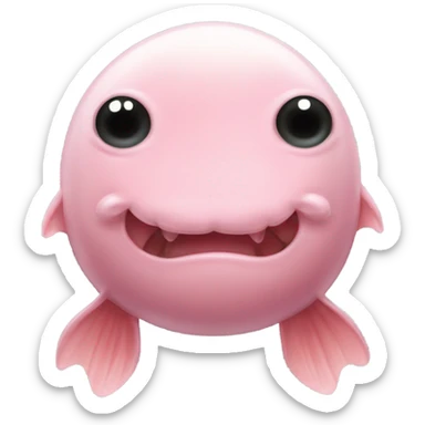 Kitsune blobfish sticker