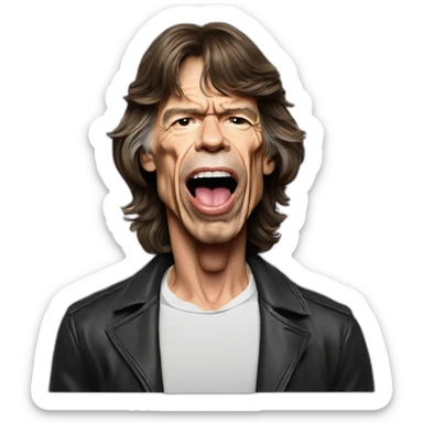 Mick jagger sticker