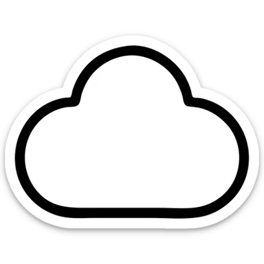 облако 4 выступами sticker