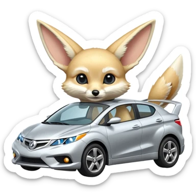 fennec car sticker