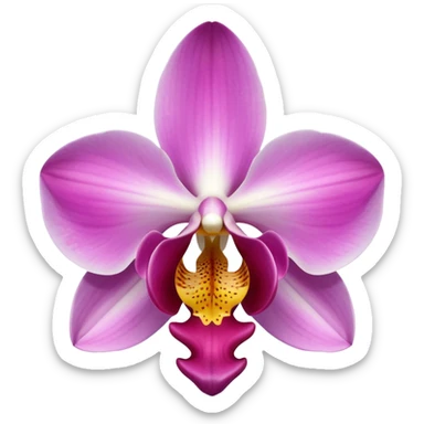Orchid flower emoji sticker