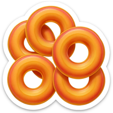 gummy peach rings sticker