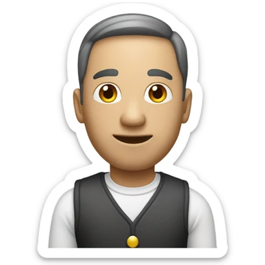 Letter vip person  sticker