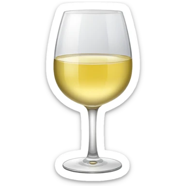 glass of white wine  sticker