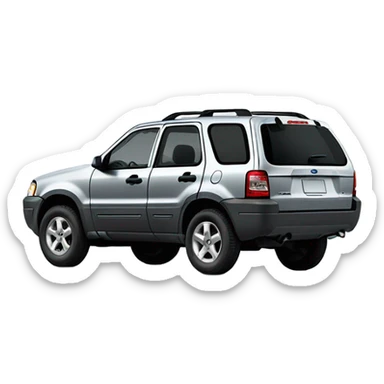 Car, grey 2003 Ford Escape XLT, side shot sticker