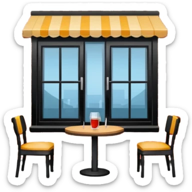 restaurant por fuera sticker