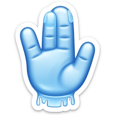 freezing thumbs up sticker