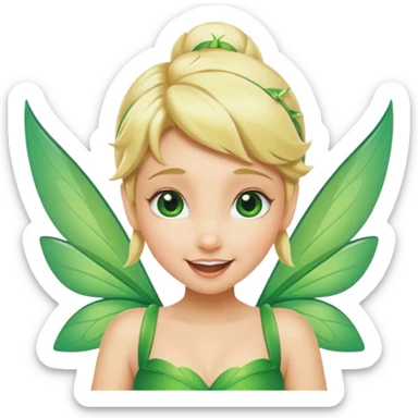 tinkerbell flying sticker