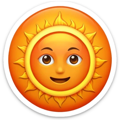 the sun has set sticker