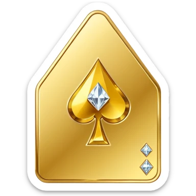 golden ace card sticker
