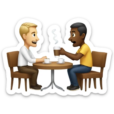 Coffee talk sticker