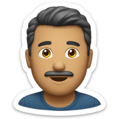 Hombre saludando sticker