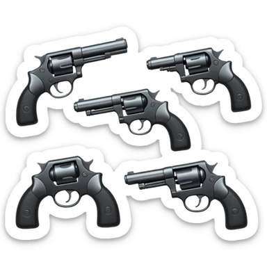 4 guns sticker