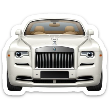 White Rolls Royce sticker