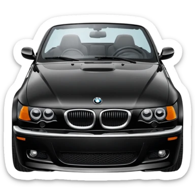 Black BMW 330ci convertible  sticker
