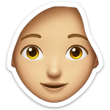 A girl closing her eyes with smile  sticker