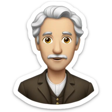 Georgian man sticker