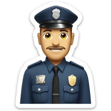 policeman with theft sticker