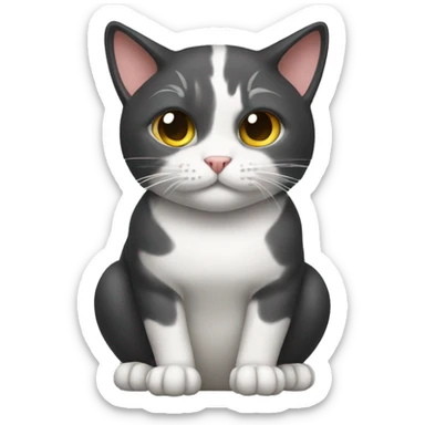 cat squat sticker