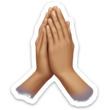 Pray hands sticker