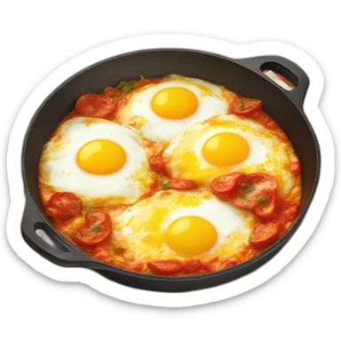 shakshuka with 2 eggs sticker