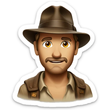 Indiana jones sticker
