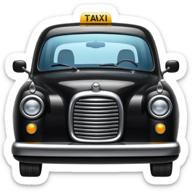 black taxi sticker