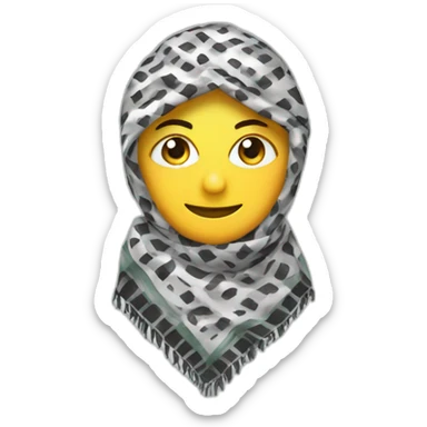 Keffiyeh scarf sticker