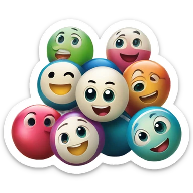 bowling cute sticker