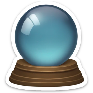 crystal ball with no sticker