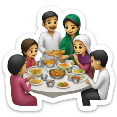 Iftar in Bangladesh  sticker