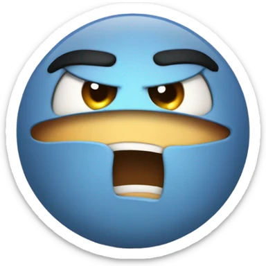 Angry tummy  sticker