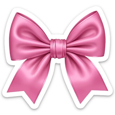 Pink cute bow sticker