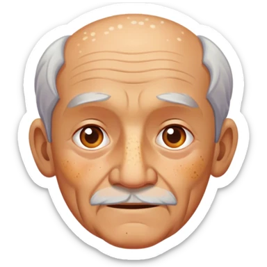 hyperpigmentation old guy sticker