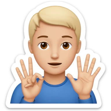 no me gusta alguien con señas de mano  sticker