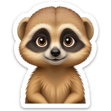 Girly meerkat  sticker