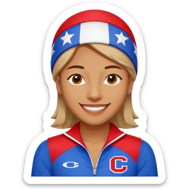 Red, White, and Blue Reigning Champion sticker