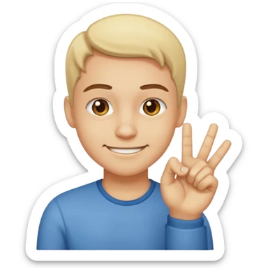 Face smirking and pinching fingers  sticker