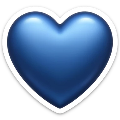 A midnight blue hear sticker