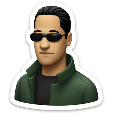 A RED PILL LIKE IN THE MATRIX. sticker