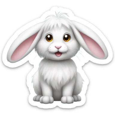 Rabbit rabbit sticker