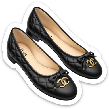 Chanel ballet flats  sticker