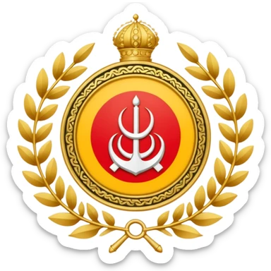Emblem of the Islamic Revolutionary Guard Corps, an Iranian military institution sticker