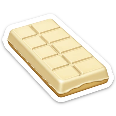 White chocolate sticker