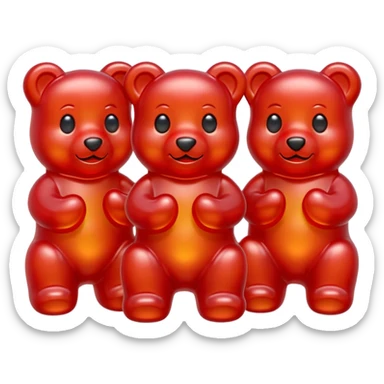 red Gummy Bears sticker
