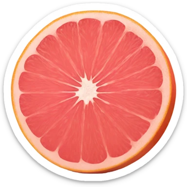 Pink grapefruit  sticker