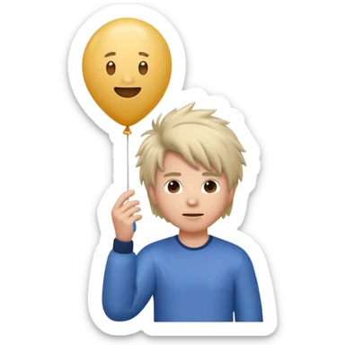 Balloon & Static Hair sticker