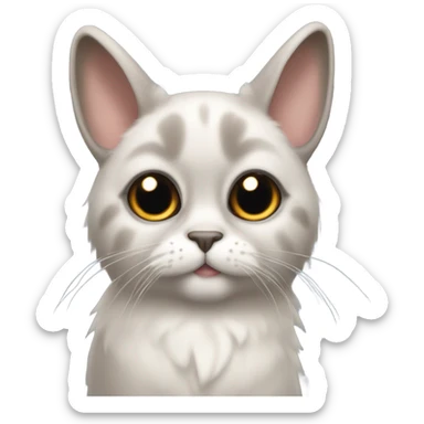 The lop-eared cat sticker